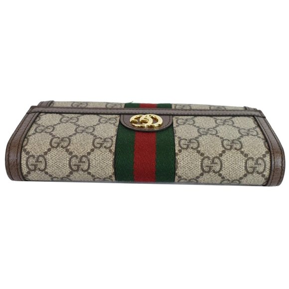 GUCCI  Ophidia GG Continental Supreme Canvas Wallet Beige - Picture 3 of 12